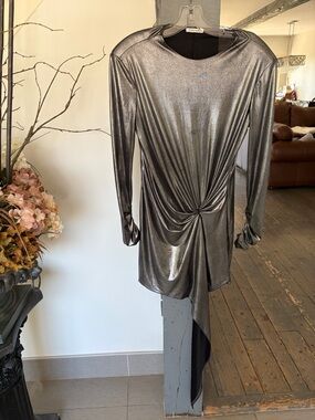 Silver dress by Ronny Kobo